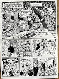 Serge Carrère - "Meurtre à la FNAC" - Planche originale