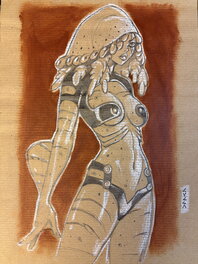 Vincenzo Cucca - Pandamonia, Tenue guerrière - Original Illustration