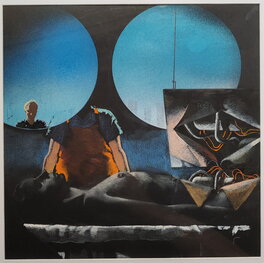 Karel Thole - Karel Thole Cover Urania 1018 "Gli Anni del Precursore - Philip J. Farmer" (1986) - Couverture originale