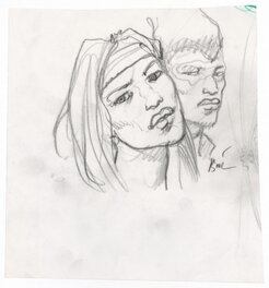 Enki Bilal - Enki BILAL – GRAPHITE IN PROGRESS 3 – Dessin original 110 - Illustration originale
