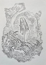 Bruno Maïorana - Garulfo - la princesse - Illustration originale