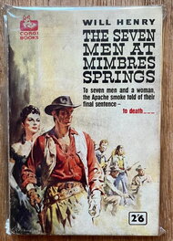 Pocket boek "The seven men at Mimbres Springs" 1960 Pocket boek "The seven men at Mimbres Springs" 1960