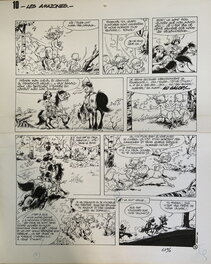 Pierre Seron - Les Amazones - Planche originale