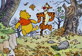 Studios Disney - 1980'S : Winnie l'Ourson - Original Illustration