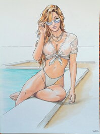 Lounis Chabane - Summertime - Original Illustration