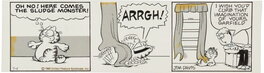 Jim Davis - Jim Davis - Garfield Strip 7-4-1980 - Planche originale