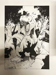 Giuseppe Manunta - T-Rex Tyrannosaure Tyrannosaurus - Illustration originale