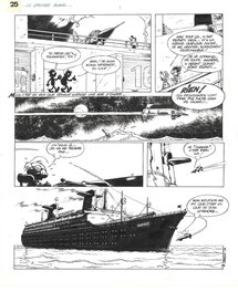 Pierre Seron - 1974 - les Petits Hommes : le Vaisseau fantôme - Planche originale