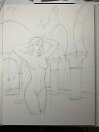 Crayonné de Mejaï au hammam Crayonné de Mejaï au hammam