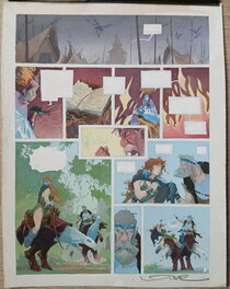 Régis Loisel - Bleu de planche la quête de l’oiseau du temps - Mise en couleur