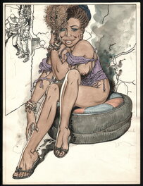 Malik - Archie Cash female personage - Illustration originale