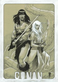 Philippe Bringel - Conan et la princesse d'argent - Illustration originale
