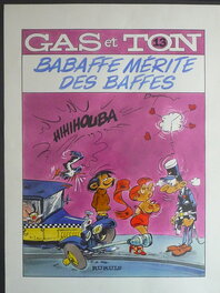 Jacques Géron - Pastiche sexy - Couverture Gaston Lagaffe - Couverture originale