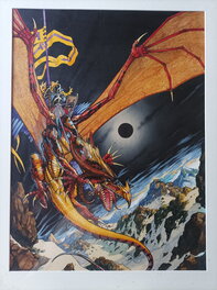 Ledroit olivier - Chroniques de la lune noire, original couverture t2 - Comic Strip