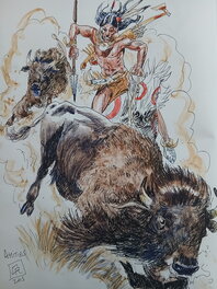 Georges Ramaïoli - Saga Bas de Cuir - Illustration originale