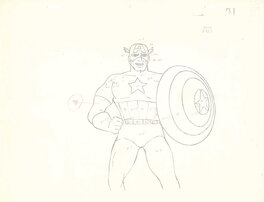 Marvel Entertainment - Captain America X Men Original Animation Production Dōga - Illustration originale