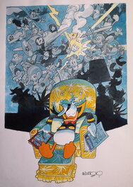 Corrado Mastantuono - Donald's dreams - Original Illustration