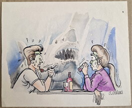 Patrice Seiler - Ils ont peur de moi ? Pathétique… mais flattant !!! - Original Illustration