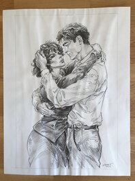 Kas - Halloween BLUES: Julia & Forester - Illustration originale