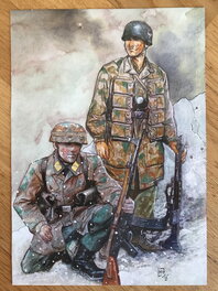 Fabrice Le Hénanff - Fallschirmjäger - Illustration originale