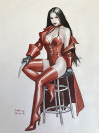 Enrico Marini - Camilla en Rouge - Illustration originale