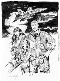 Formo - Buck Danny & Lady X -F-18 - Planche originale