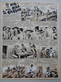 Galep - Galep Aurelio Galleppini & Rémy Big Bill Le Casseur Planche Originale 1 BB 70 , Encre Gouache Atelier Chott 1952 - Planche originale