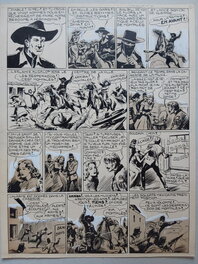 Galep - Galep Aurelio Galleppini & Rémy Big Bill Le Casseur Planche Originale 3 BB 70 ,Encre Gouache Atelier Chott 1952 - Planche originale
