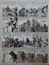 Galep - Galep Aurelio Galleppini & Rémy Big Bill Le Casseur Planche Originale 4 BB 70 ,Encre Gouache Atelier Chott 1952 - Planche originale