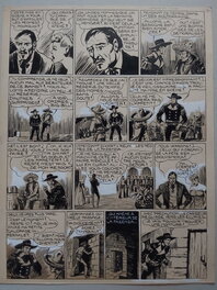 Galep - Galep Aurelio Galleppini & Rémy Big Bill Le Casseur Planche Originale 8 BB 70 ,Encre Gouache Atelier Chott 1952 - Planche originale