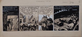 Galep - Galep Aurelio Galleppini & Rémy Big Bill Le Casseur Planche Originale 9 Strip de Fin BB 70 , Encre Gouache Atelier Chott 1952 - Planche originale
