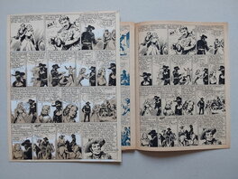 La Page 5 telle que Publiée (en Noir) dans le RC Récit Complet du BB 70 ( Bd qui ne sera pas Jointe a L'achat de cette planche originale ..., c'est pour montrer sa Publication d'époque ! ) .