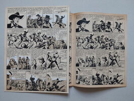 La Page 3 telle que Publiée (en Noir) dans le RC Récit Complet du BB 70 ( Bd qui ne sera pas Jointe a L'achat de cette planche originale ..., c'est pour montrer sa Publication d'époque ! ) .