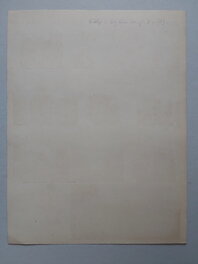 Le verso de la Planche Originale 7 du BB 70 par Galep et Rémy , avec annotation au crayon