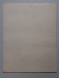 Le verso de la Planche Originale 8 du BB 70 par Galep et Rémy , avec annotation au crayon Le verso de la Planche Originale 8 du BB 70 par Galep et Rémy , avec annotation au crayon