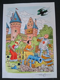 Eugeen Goossens - Cover variant Suske & Wiske - Couverture originale