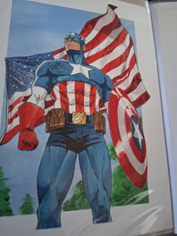 Raúl Lara - Captain America - Illustration originale
