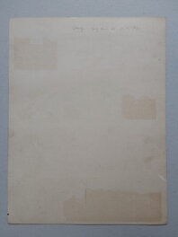Le verso de la Planche originale 1 du BB 70 par Galep & Rémy , avec annotation au crayon