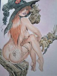 Malik - Sorciere - Illustration originale