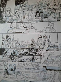Alessio Cammardella - Planche grandes batailles de chars - Planche originale