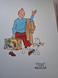 Yves Rodier - Tintin - Illustration originale