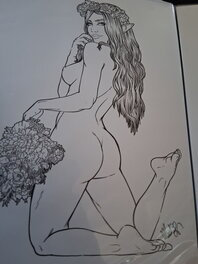 Martina Bolognini - Sexy pinup - Illustration originale