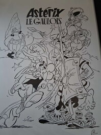 Manuel Garrido Garcia - Uderzo hommage - Illustration originale