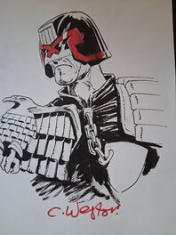 Chris Weston - Judge Dredd - Illustration originale