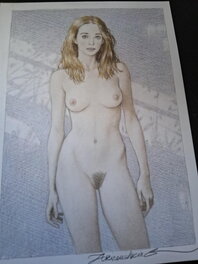 Andréi Arinouchkine - Naked girl - Original Illustration