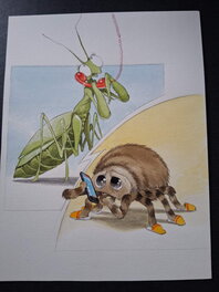 Aleksa Gajic - Funny animals calling - Original Illustration