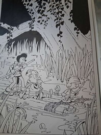 Manuel Garcia Garrido - Johan & Pirrewiet reproduction - Illustration originale