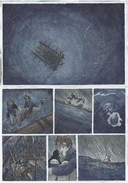Jean-Sébastien Bordas - Js Bordas Les naufragés de la Méduse p101 - Planche originale
