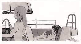 Bastien Vivès - Corto Maltese - Océan Noir - Illustration originale