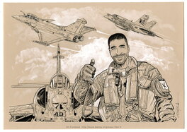 Gil Formosa - Commission Pilote de chasse - Original Illustration